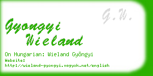 gyongyi wieland business card