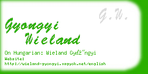 gyongyi wieland business card